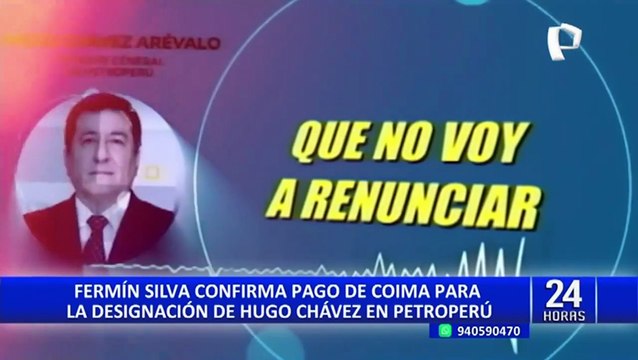 Fermín Silva reveló que dinero entregado a Bruno Pacheco era para Pedro Castillo