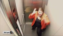 Asansörde korkutan şaka
