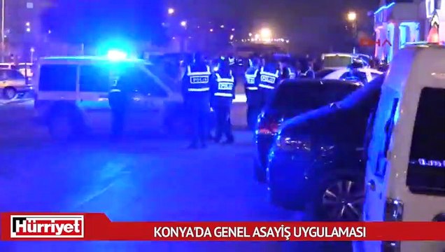 Konya'da genel asayiş uygulaması