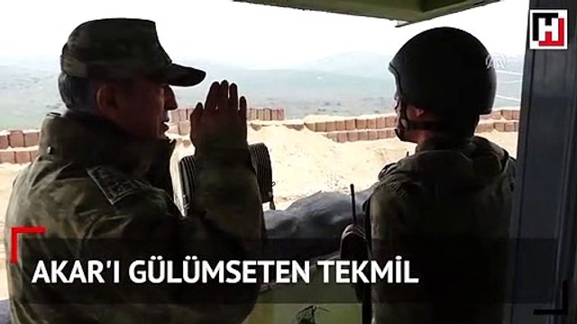 Genelkurmay Başkanı Orgeneral Hulusi Akar'ı gülümseten tekmil