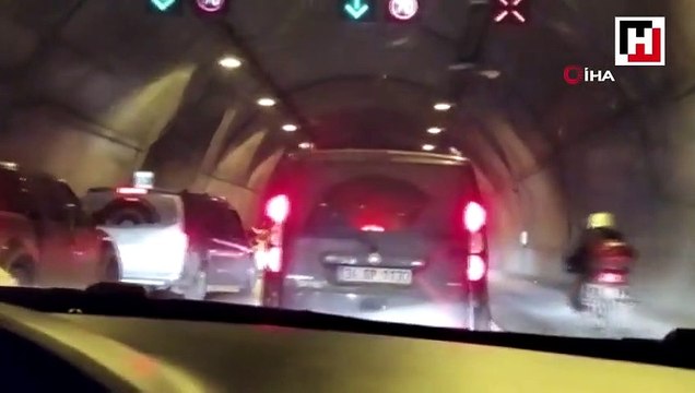 Asker uğurlamasında tünel kapatıp drift yapan magandalar yakalandı