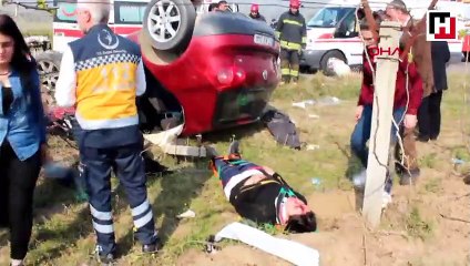 Asker ziyaretine gelen aile kaza yaptı: 7 yaralı