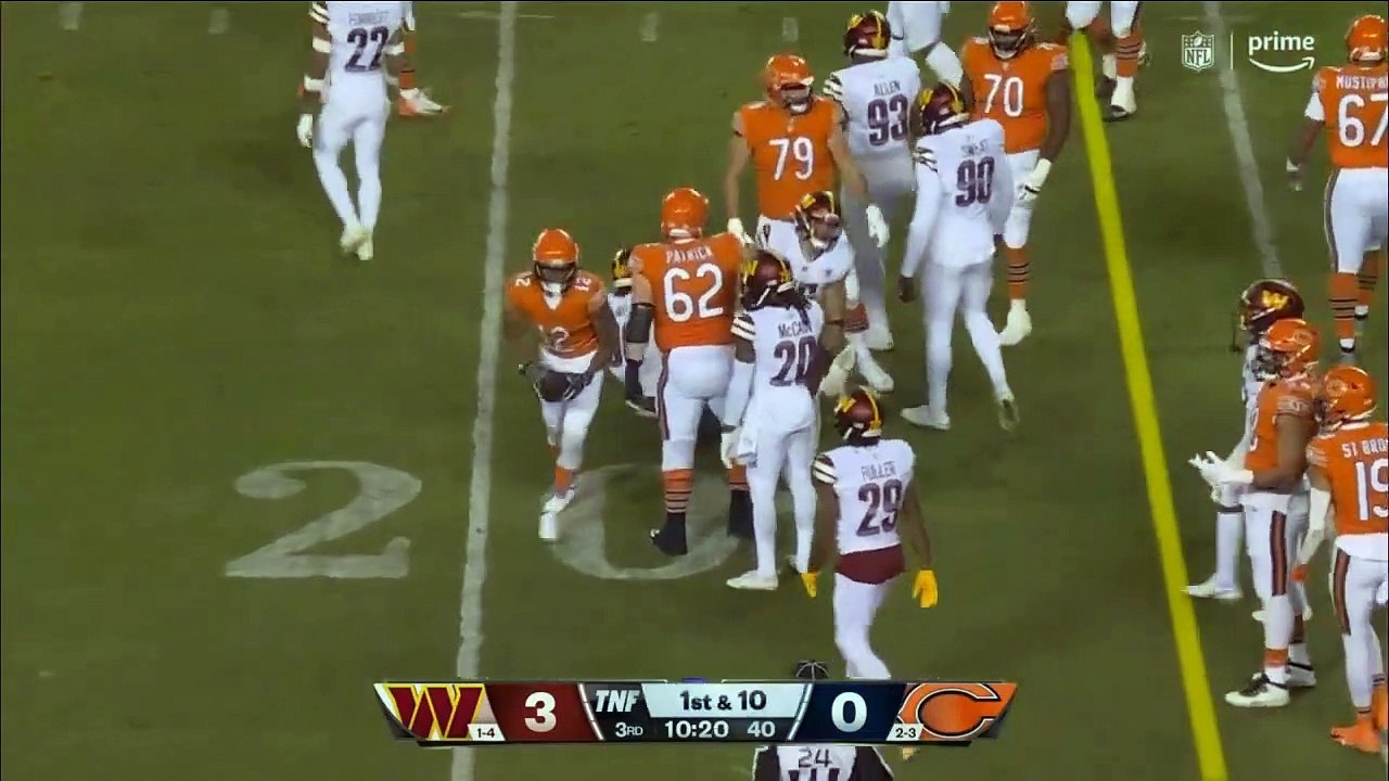 Chicago Bears vs. Washington Commanders Full Highlights 3rd QTR _ NFL Week 6_ 2022