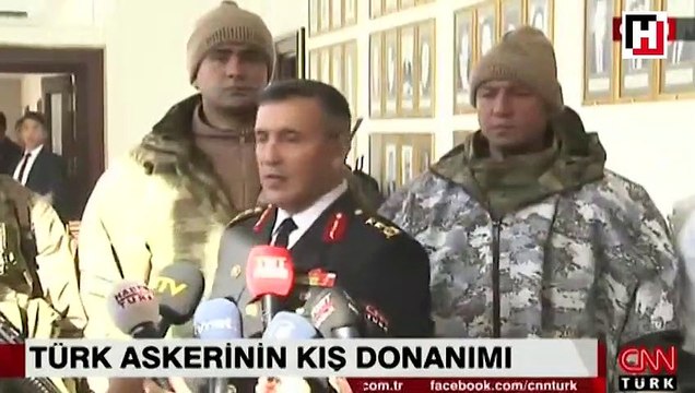 İşte Türk askerinin kış donanımı! Komutan tek tek anlattı