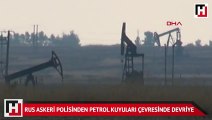 Rus askeri polisinden petrol kuyuları çevresinde devriye