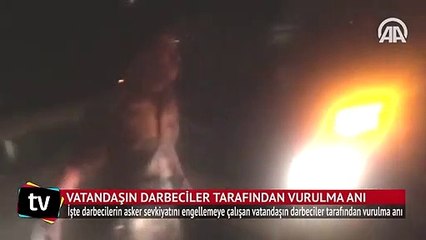 Darbecilerin asker sevkiyatını engellemeye çalışan vatandaşı vurma anı kamerada