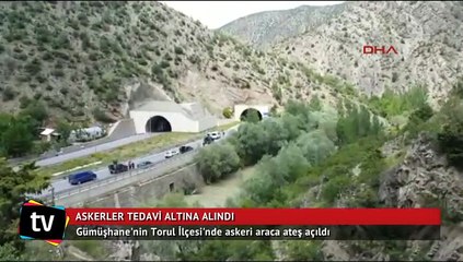 Gümüşhane'de askeri araca ateş açıldı: 2 asker yaralı