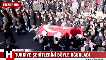 TÜRKİYE ŞEHİTLERİNİ SON YOLCULUĞUNA UĞURLADI