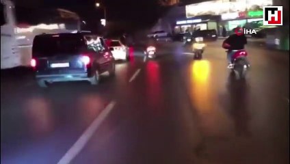 Asker konvoyunda dehşete düşüren görüntüler