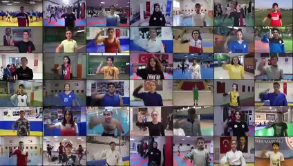 Sporculardan kahraman Mehmetçik'e 81 ilden asker selamı