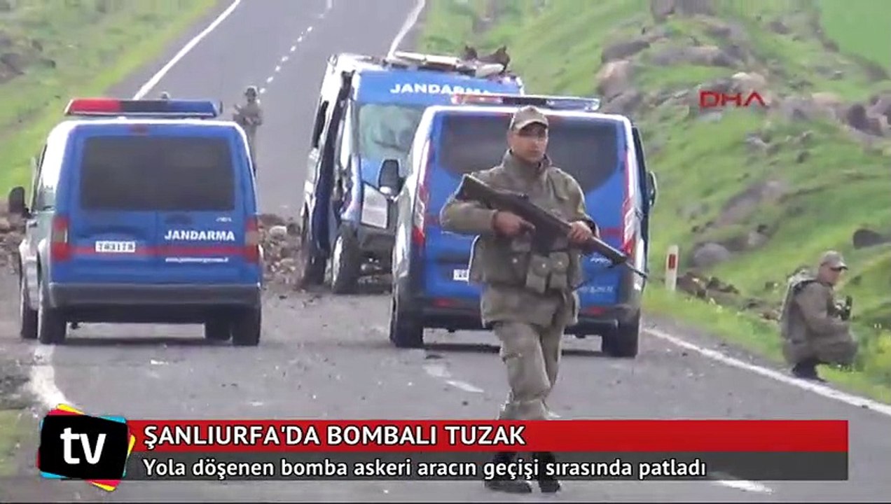 Siverek'te askeri aracın geçişi sırasında patlama 3 asker yaralı