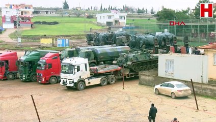 Suriye sınırına askeri araç sevkiyatı