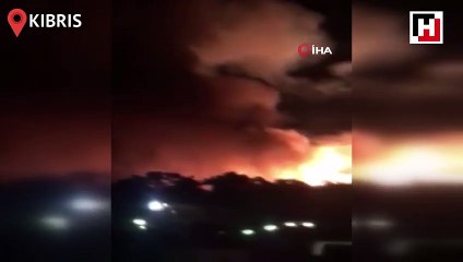 Girne'de askeri bölge içindeki cephanelikte patlama