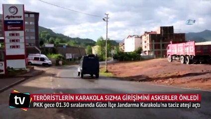 Teröristlerin karakola sızma girişimini nöbetteki askerler önledi