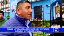 Rafael López Aliaga se reúne con virtuales alcaldes distritales de Lima