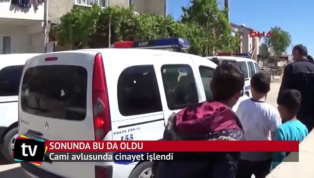 Cami avlusunda cinayet: 1 ölü, 1 yaralı