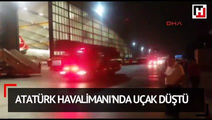 Atatürk Havalimanı'nda özel jet düştü