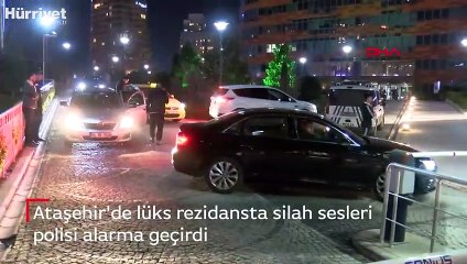 Ataşehir'de lüks rezidansta silah sesleri polisi alarma geçirdi