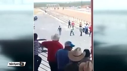 At yarışında feci kaza