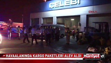 ATATÜRK HAVALİMANI'NDA KORKUTAN YANGIN