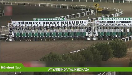At yarışında talihsiz kaza!