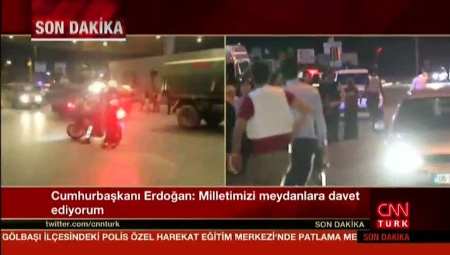 Canlı yayında TRT binasında patlama meydana geldi