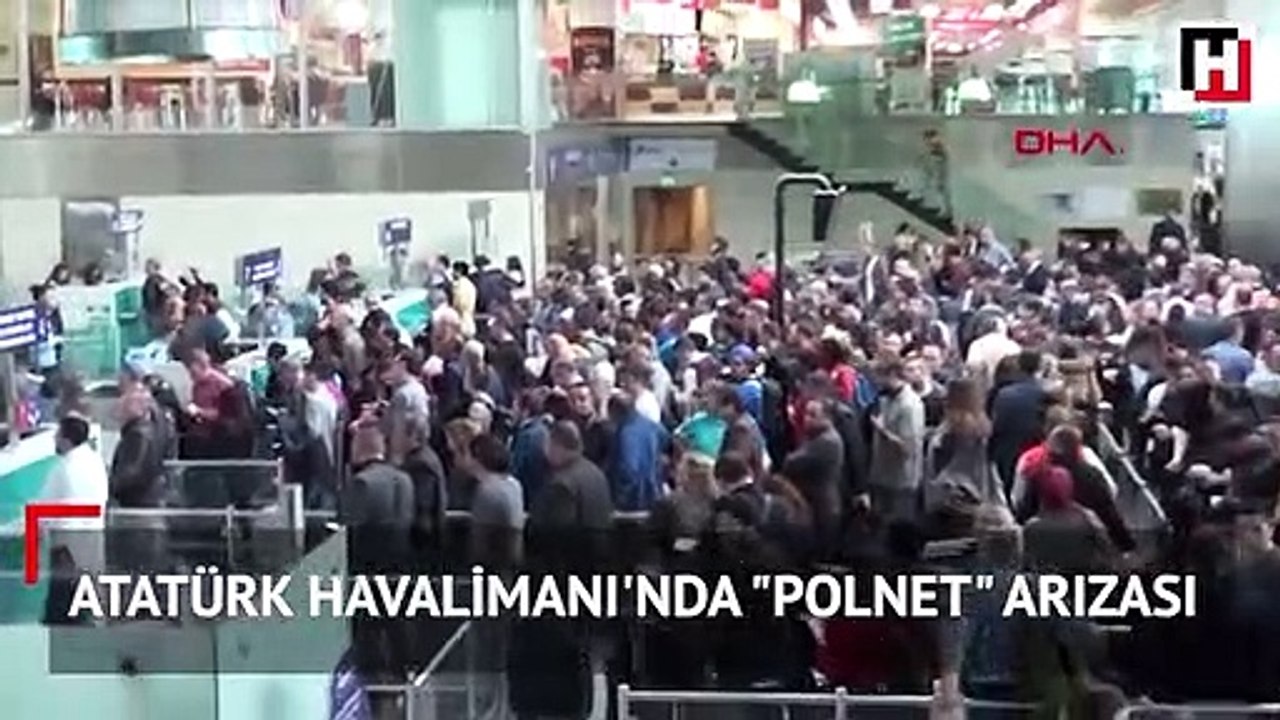Atatürk Havalimanı'nda "Polnet" arızası: Pasaport kuyruğu oluştu