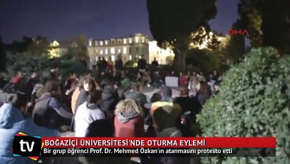 Boğaziçili öğrencilerden rektör protestosu