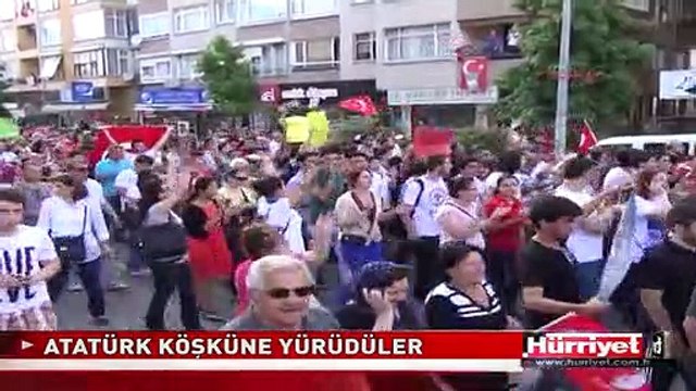 7 BİN KİŞİ ATATÜRK KÖŞKÜNE YÜRÜDÜ! TAKSİM GEZİ PARKI OLAYLARI
