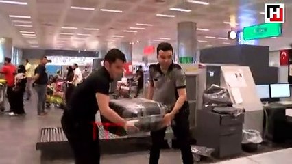 Atatürk Havalimanı'nda gergedan boynuzu yakalandı