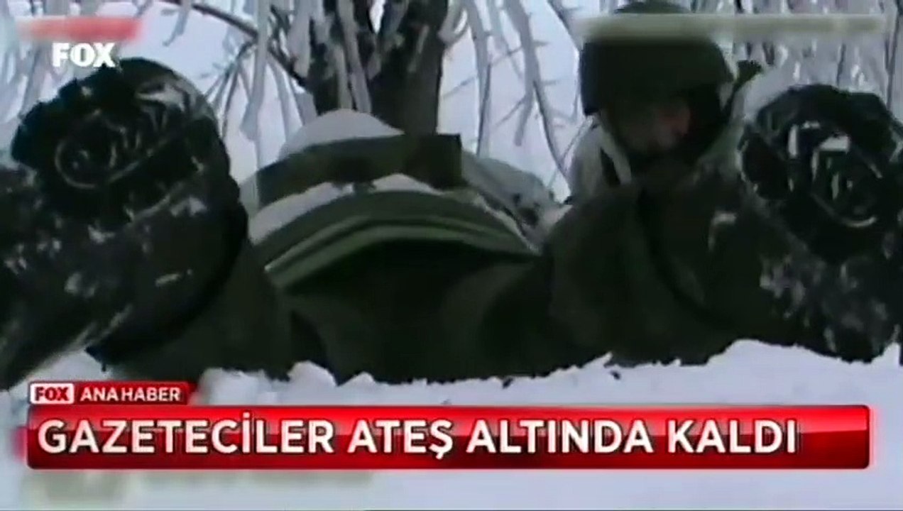 Rus gazetecilerin tepesine bomba yağdı