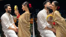 Mouni Roy First Karwa Chauth Celebration में Husband संग हुई Romantic। Watch Video। *Entertainment