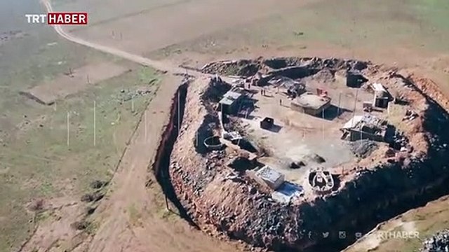 TRT Haber ekipleri, YPG/PKK'ya ait terör mevzilerini görüntüledi