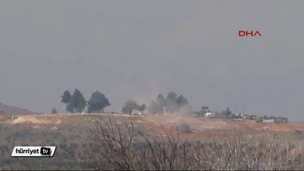 PYD Bölgesi topçu atışıyla vuruluyor