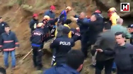 Atış poligonu sahasında toprak kayması