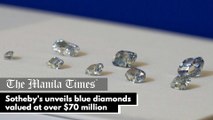 Sotheby's unveils blue diamonds valued at over $70 million
