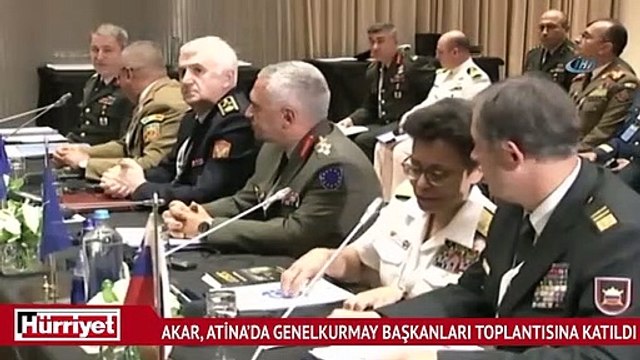 Hulusi Akar, Atina’da Genelkurmay Başkanları Toplantısına katıldı