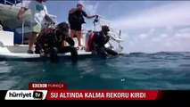 Fabien Cousteau su altında 31 gün kalarak rekor kırdı