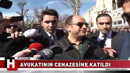 ZEKERİYA ÖZ, AVUKATININ CENAZESİNE KATILDI