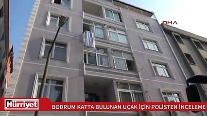 Bodrum katındaki uçağa polis incelemesi