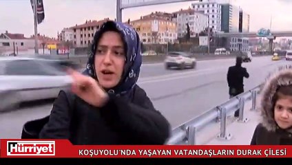 Koşuyolu'nda yaşayan vatandaşların durak çilesi