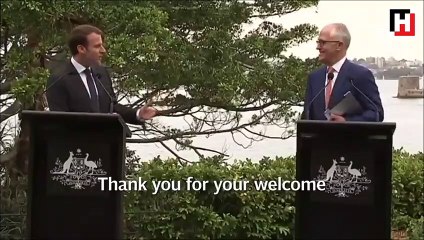 Macron, Avustralya Başbakanı'nın eşi için 'lezzetli' dedi