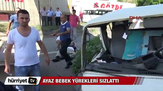 Ayaz bebeğin ağlaması yürekleri sızlattı