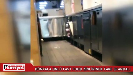 Dünyaca ünlü fast food zincirinde ‘fare skandalı’!