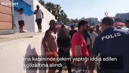 Soyunma kabininde çekim yaptığı iddia edilen bir kişi gözaltına alındı