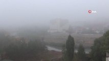Kars haber... Kars'ta yoğun sis etkili oldu