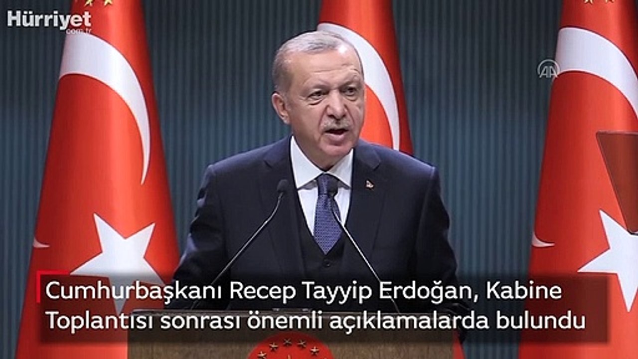 Son dakika haberi... Cumhurbaşkanı Recep Tayyip Erdoğan, Kabine Toplantısı sonrası önemli açıklamalarda bulundu