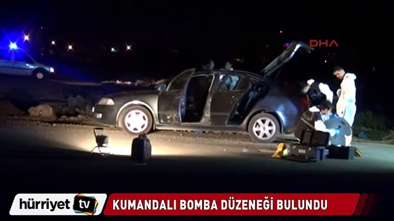Kumandalı bomba düzeneği bulundu