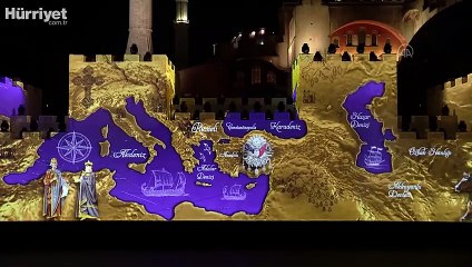 Ayasofya'da İstanbul'un fethi canlandırıldı