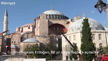 Son dakika... Cumhurbaşkanı Erdoğan Ayasofya'ya geldi